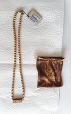 Holz-Halskette mit Schriftzug