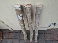 Baumstamm Ast 3 Stück 90 cm Länge Deko Holz Haselnuss Ahorn