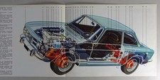 Schnittbild / Schnittzeichnung Alfa Romeo 1750 / 2000 Bertone GTV