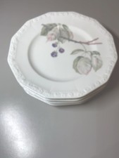 Rosenthal Maria Weiß Brombeere Kuchenteller Frühstücksteller 4 Stück
