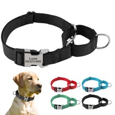 Personalisiert Hundehalsband Nylon Zugstopp Martingale Würgehalsband Verstellbar