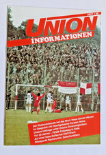 Sonderheft 01/88 1.FC Union Berlin Union Information DDR Oberliga Fußball FCU