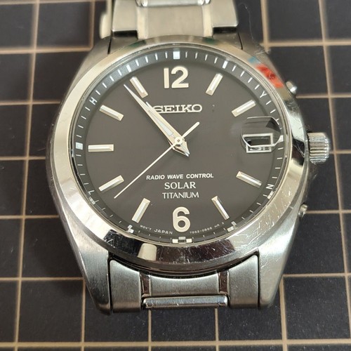 Seiko titanium solar uhr - titanium,