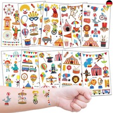 Zirkus Kinder Tattoo Set, 10