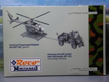 ?Roco Minitanks Special 837 Unimog Flugzeugschlepper+BO 105 Heer 1:87 H0 Herpa