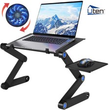 0-360 ° Faltbar Laptoptisch Laptop Ständer Betttisch Notebooktisch PC Klapptisch