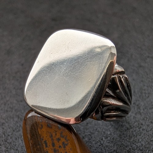 Jugendstil monogramm ring 800 - jugendstil,