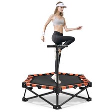 Jumping Fitness Trampolin Minitrampolin Federung klappbar Haltegriff 150kg Leise