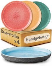 4er Set Steingut Geschirr