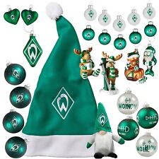 SV Werder Bremen Weihnachtskugeln Weihnachtsbaumspitze Herzen Weihnachtsmütze