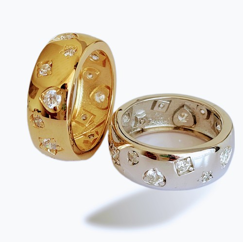 Flush ring mit - ring, eingefassten