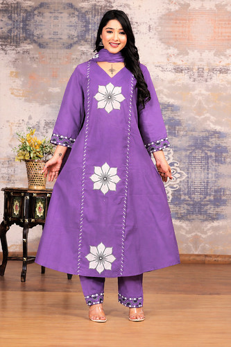 Besticktes kurta set mit - set,