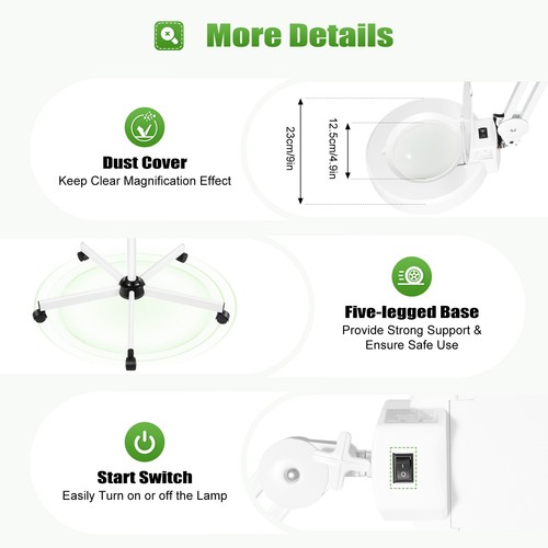 Lupenlampe kosmetik - 8x,