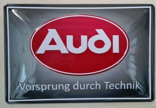 Audi blechschild - audi, blechschild,