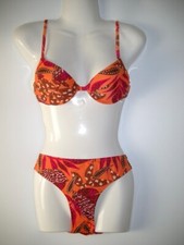Bikini orange gemustert von