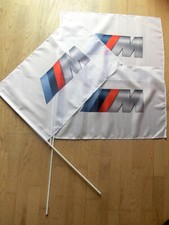 3 x BMW Fahne Flagge Banner weiß Motorsport Tuning ca 60 cm x 40 cm