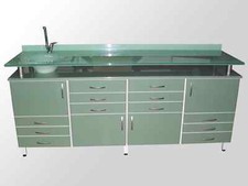 Zahnarzt- Behandlungs- Dental- Praxismöbel Grün, Ausstellungsstück