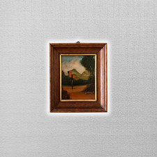 SELTENES KLEINES Ölgemälde