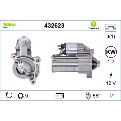 Starter valeo 432623 - starter,