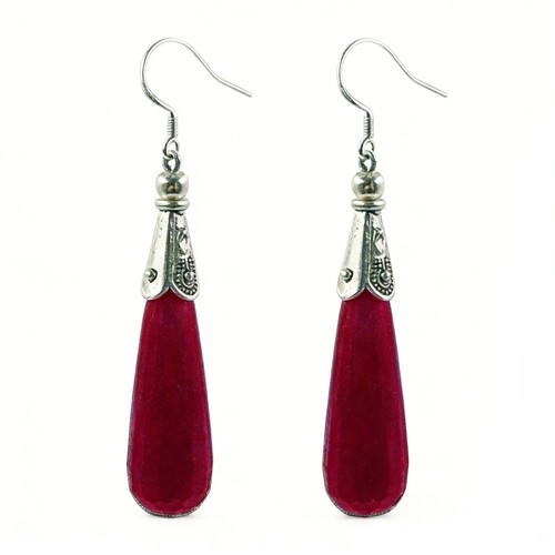 Rubin ohrringe 925 sterling - rubin,