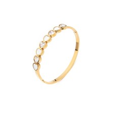 Edelstahl Armreif Herz Design