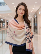 Silk scarf shawl 180x90 wrap