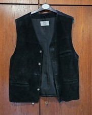  Lederweste L‑XL Dunkelblau