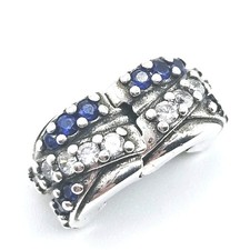 Charm Clip Blaue und Klare