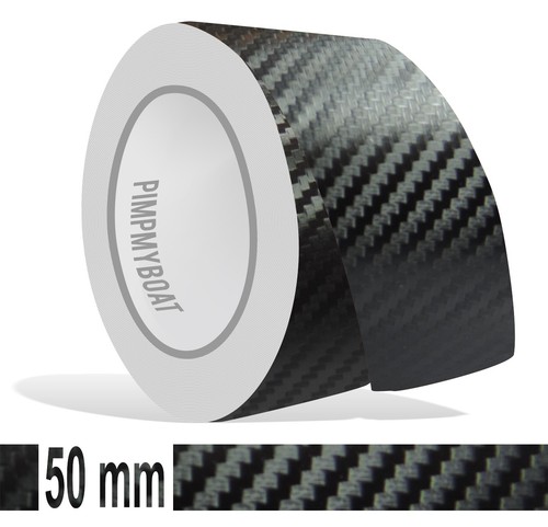Zierstreifen 50mm carbon - 50mm,