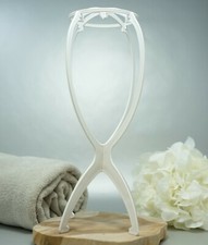 LUTTMANN® Perückenständer Wig Halter in weiß Perücke / Zweithaar NEU Wig Stand