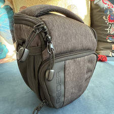 PEDEA Kameratasche Gr. M FASHION Foto Tasche, schwarz mit Regenschutzhülle