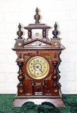 Kamin Tischuhr mit Wecker und