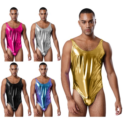 Herren bodysuit glanz overall - glanz,
