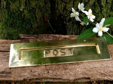 Briefeinwurf massiv Messing