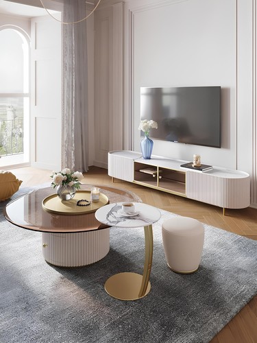 Couchtisch sideboard 2tlg led - couchtisch,