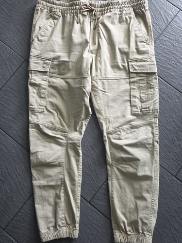 H&M-Herrn-Cargohose-Slim