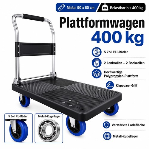 Plattformwagen 400 - , kg