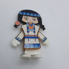 Ü-Eier Bewegliche Figuren im Wilden Westen- Indianermädchen 1990 -1 Aufkl. fehlt