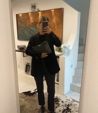 YSL Saint Laurent Leder Clutch Bag Tasche Pouch Business Neu 🎁 €395 Wallet Card