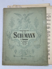 Noten . Schumann. 3 Romanzen