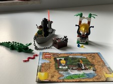 Lego 7410 Orient Expedition Jungle River mit Figur und Bauanleitung - vollst.