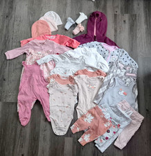 Kleidungspaket Baby Mädchen Gr 62 - 25 Teile Strampler + Pullover + Bodys SOMMER