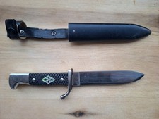 Rehwappen Fahrtenmesser 606-4 Solingen BRD Pfadfindermesser mit Metallscheide 