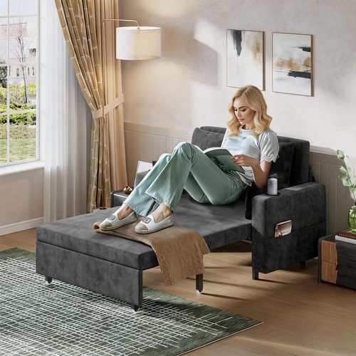 Sofabett,2Sitzer-Couch,Schlafs