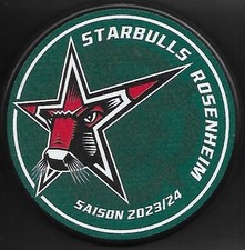 Eishockey Puck EMBLEM STAR BULLS ROSENHEIM  SAISON 23/24       DEL NHL