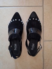 toller Sling Pumps, schwarz