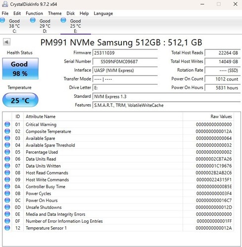 Samsung pm991 nvme ssd 512gb - nvme,