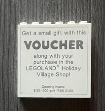 LEGOLAND /LEGO  SAMMELSTEIN / SONDERSTEIN  - "GUTSCHEIN STEIN" FLIESE ENGLISCH