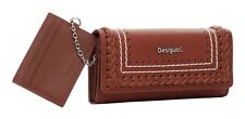 Desigual Trama Mariona Long Wallet Geldbörse Kartenhalter Camel braun Neu