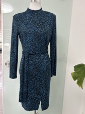 Damen Mini Kleid mit Kragen Gürtel Stretch Tunika Oberteil Vero Moda Neu Gr: M
